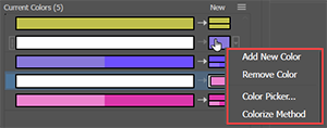 Illustration of How to Delete Rows from the Assign Panel Color Grid