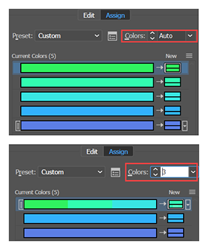 Screen shot of Automatic Color Reduction to a Specific Number of Colors