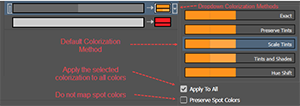 Illustration of Colorization Methods dropdown