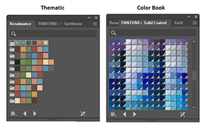 llustration of Comparison between Thematic vs. Color Book Members of the Library