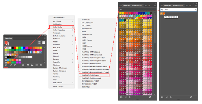 Screen shot of How to Use PANTONE and other Custom Color Libraries