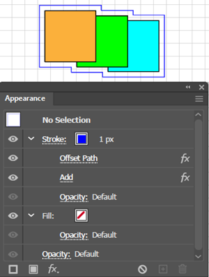 Illustration of How to Apply an Offset Outline Around a Group