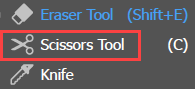 Scissors tool icon