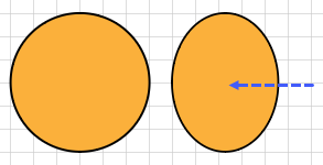 Screen shot of Scaling alone one Dimensions with the Free Transform tool 