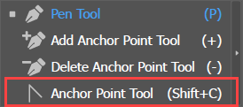 Screen shot of Anchor Point Tool